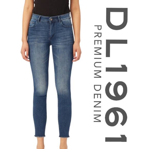 DL1961 Florence Skinny Mid Rise Instasculpt Crop Womens Size 26 - Picture 1 of 11